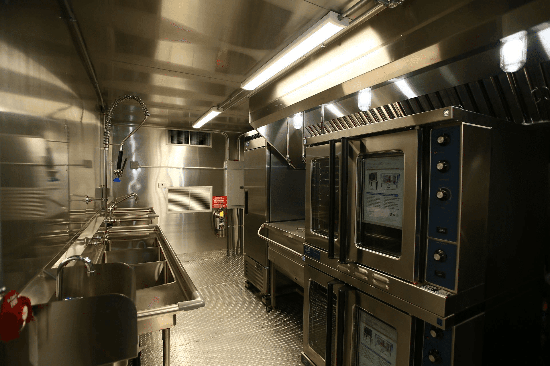 Commercial kitchen interior