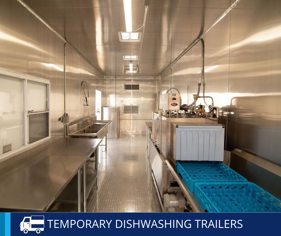 Temporary Dishwashing Trailers